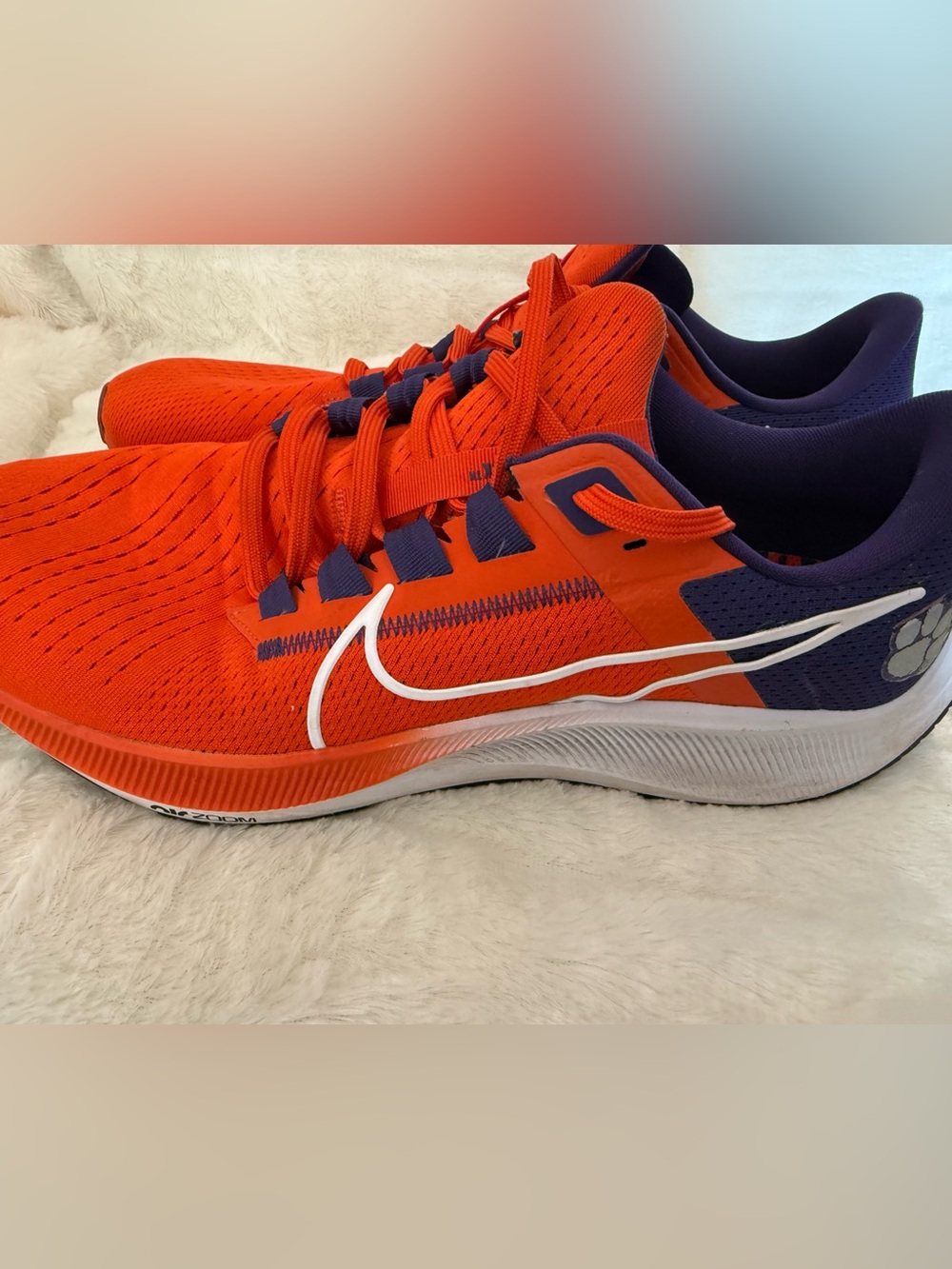 Nike Air Zoom Pegasus 38 Clemson Tigers Men's Running Sneakers Shoes Size 13